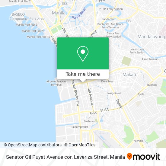 Senator Gil Puyat Avenue cor. Leveriza Street map