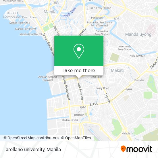 arellano university map