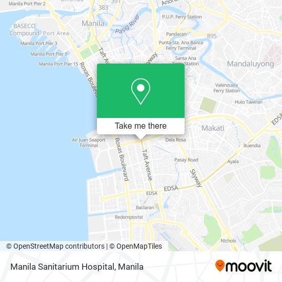 Manila Sanitarium Hospital map