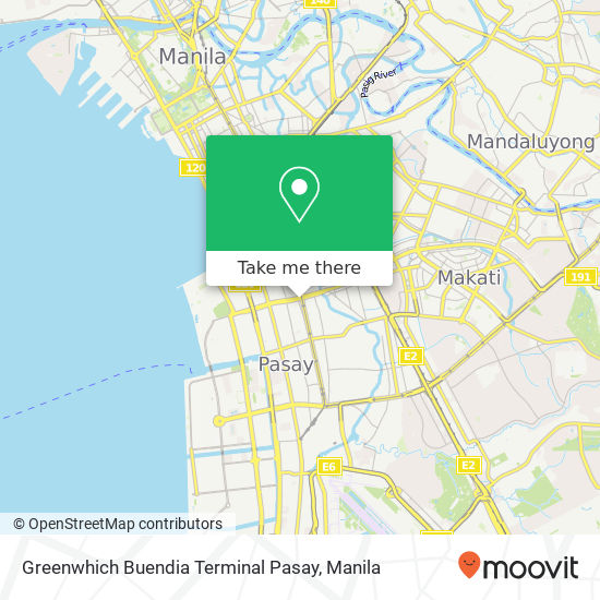 Greenwhich Buendia Terminal Pasay map