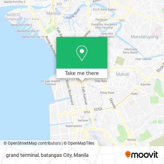 grand terminal, batangas City map