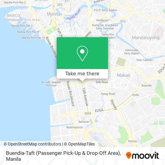 Buendia-Taft (Passenger Pick-Up & Drop-Off Area) map