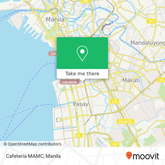 Cafeteria MAMC map