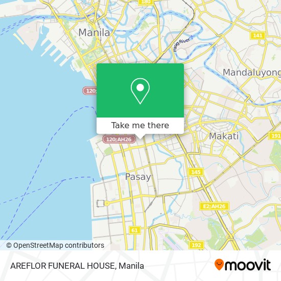 AREFLOR FUNERAL HOUSE map