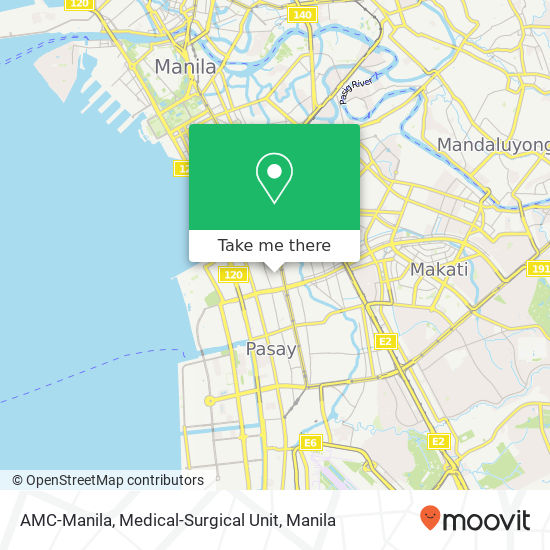 AMC-Manila, Medical-Surgical Unit map