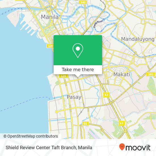 Shield Review Center Taft Branch map