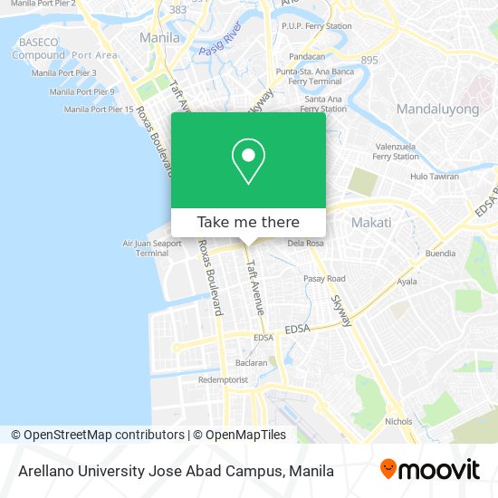 Arellano University Jose Abad Campus map