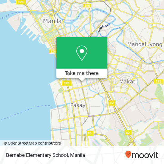 Bernabe Elementary School map