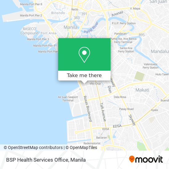 BSP Health Services Office map