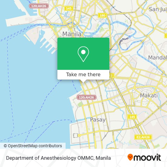 Department of Anesthesiology OMMC map