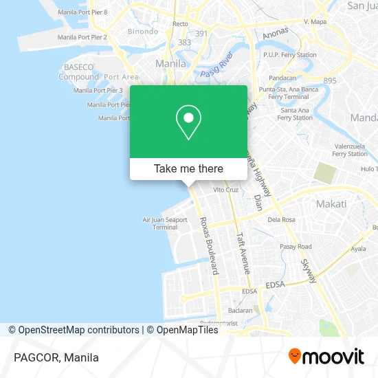 PAGCOR map