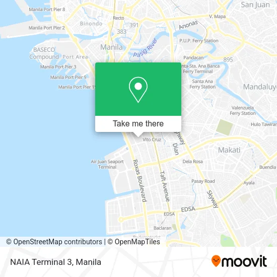 NAIA Terminal 3 map