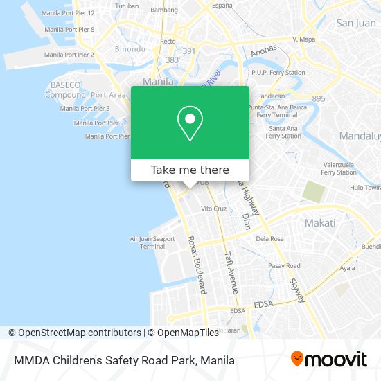 MMDA Children's Safety Road Park map