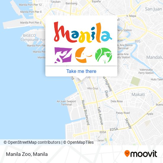 Manila Zoo map