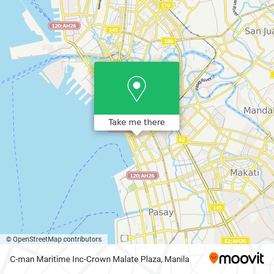 C-man Maritime Inc-Crown Malate Plaza map
