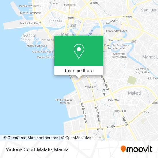 Victoria Court Malate map