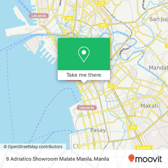 8 Adriatico Showroom Malate Manila map