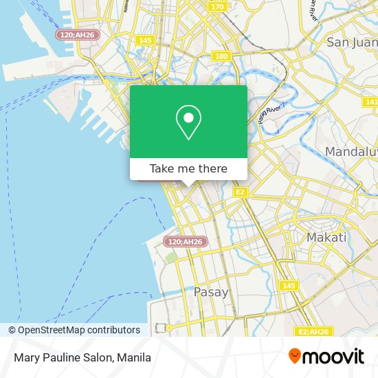 Mary Pauline Salon map