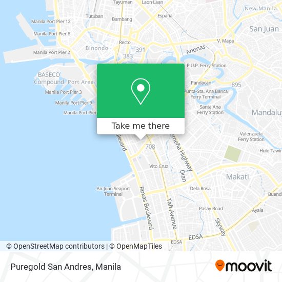 Puregold San Andres map