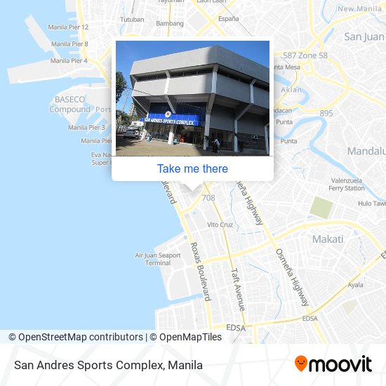 San Andres Sports Complex map