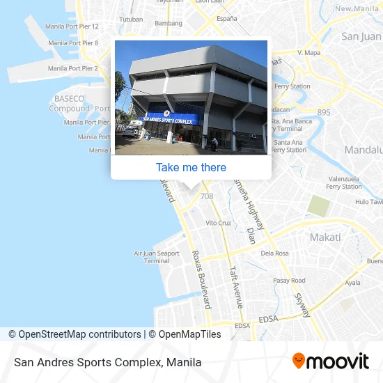 San Andres Sports Complex map