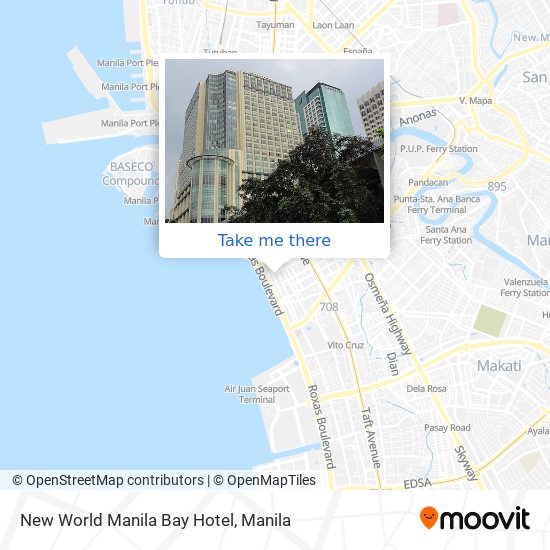 New World Manila Bay Hotel map