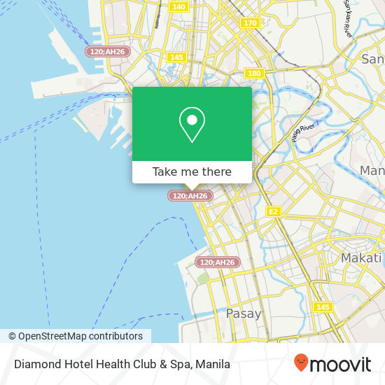 Diamond Hotel Health Club & Spa map