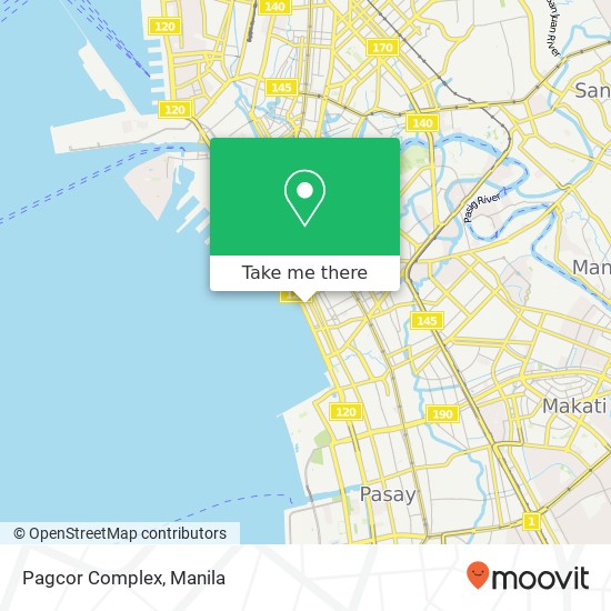 Pagcor Complex map