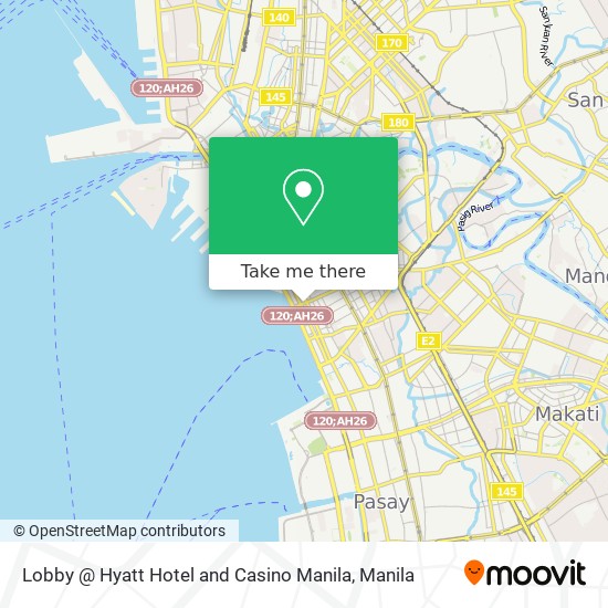 Lobby @ Hyatt Hotel and Casino Manila map