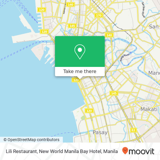 Lili Restaurant, New World Manila Bay Hotel map