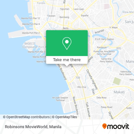 Robinsons MovieWorld map