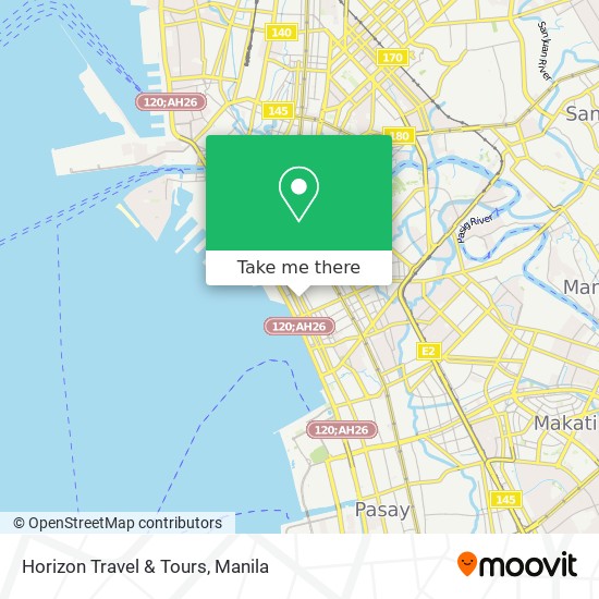 Horizon Travel & Tours map