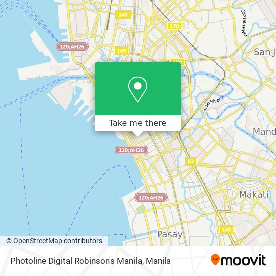 Photoline Digital Robinson's Manila map