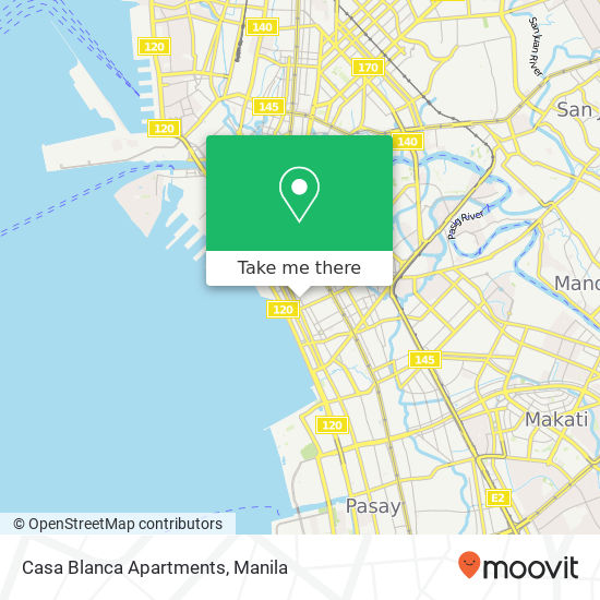 Casa Blanca Apartments map