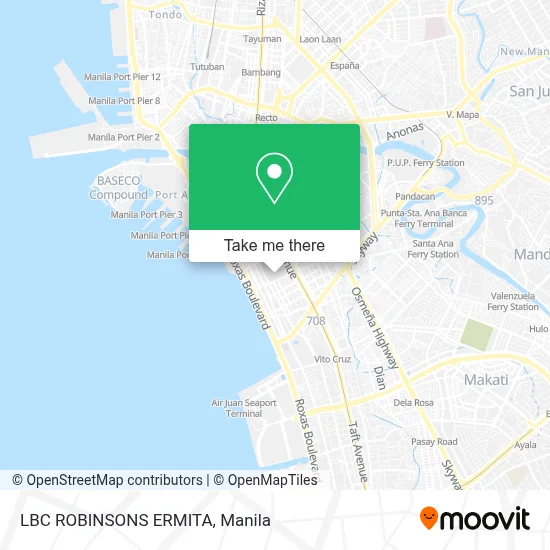 LBC ROBINSONS ERMITA map