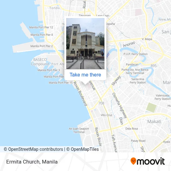 Ermita Church map