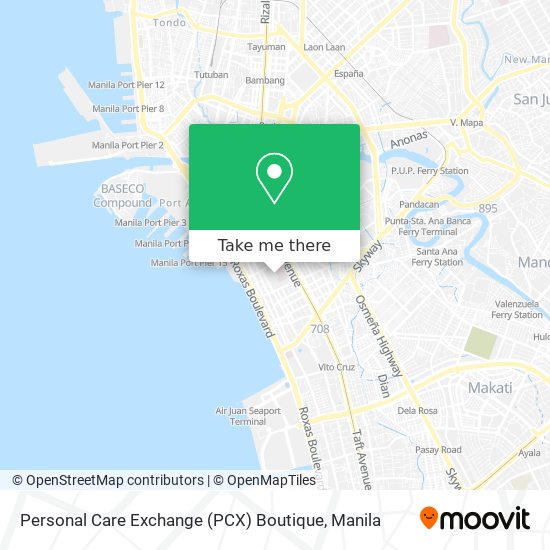 Personal Care Exchange (PCX) Boutique map