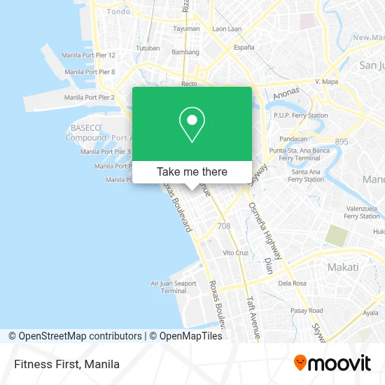 Fitness First map