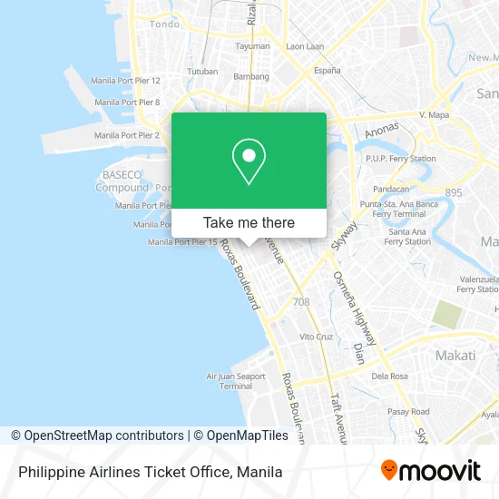 Philippine Airlines Ticket Office map