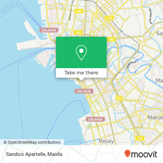 Sandico Apartelle map