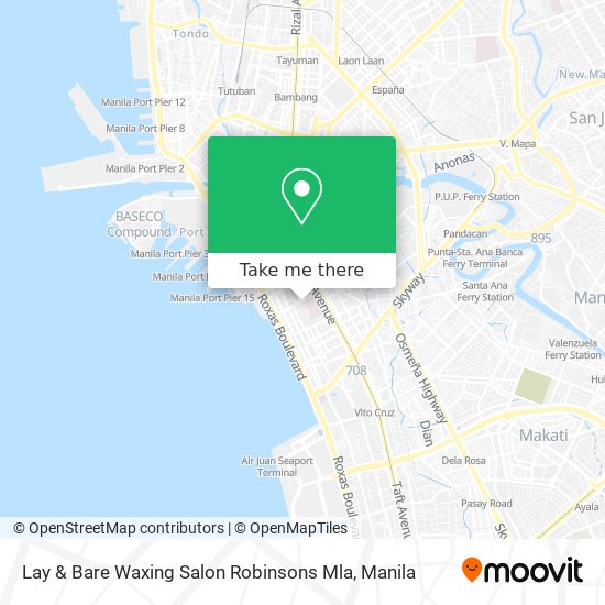 Lay & Bare Waxing Salon Robinsons Mla map