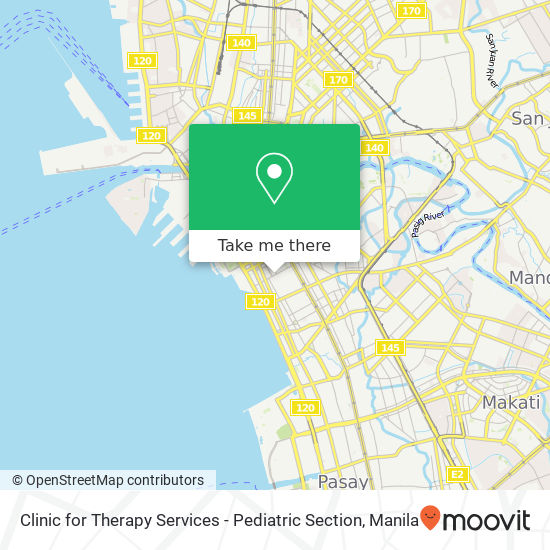 Clinic for Therapy Services - Pediatric Section map