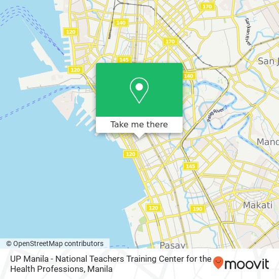 UP Manila - National Teachers Training Center for the Health Professions map