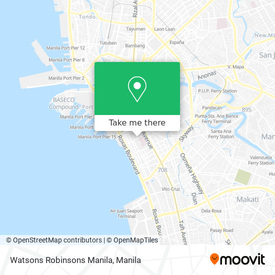 Watsons Robinsons Manila map