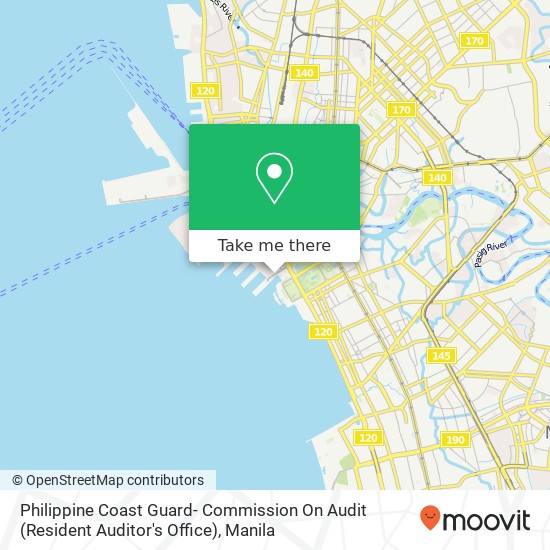 Philippine Coast Guard- Commission On Audit (Resident Auditor's Office) map