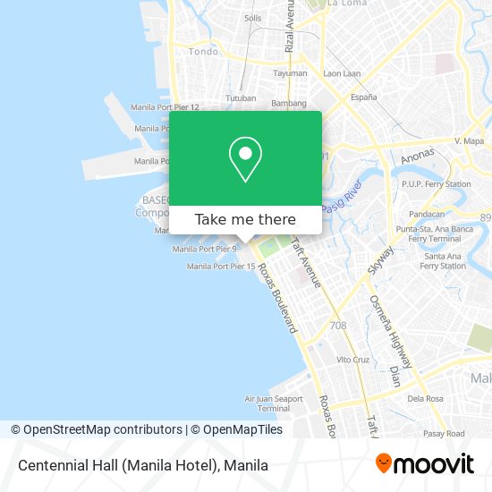 Centennial Hall (Manila Hotel) map