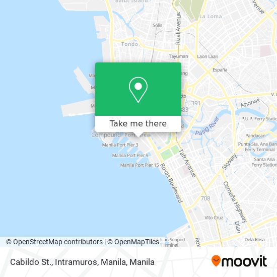 Cabildo St., Intramuros, Manila map