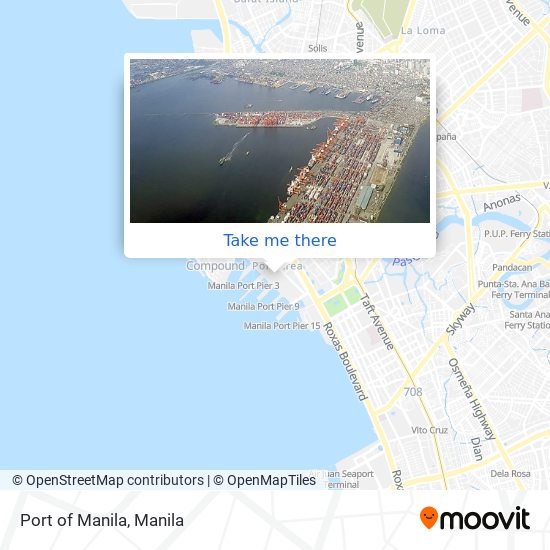 Port of Manila map