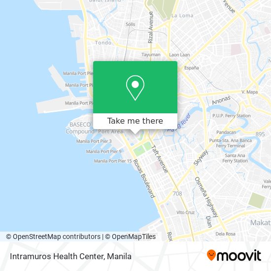 Intramuros Health Center map
