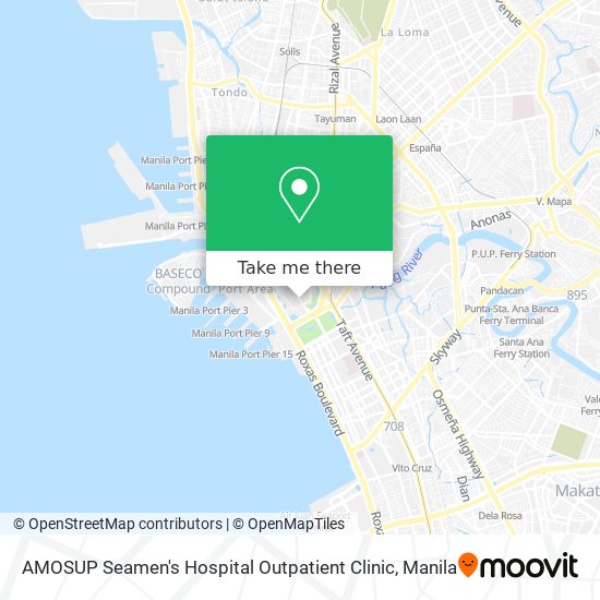 AMOSUP Seamen's Hospital Outpatient Clinic map